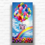 Balloon House Paint by Number – Extra Large Canvas Fantasy Wall Art