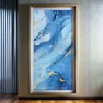 Blue Marble Texture - Large Paint by Numbers Kits for Adults