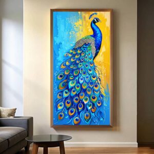 Blue Peacock Painting - Large Paint by Numbers Kit