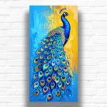 Blue Peacock Painting - Large Paint by Numbers Kits