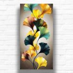Colorful Ginkgo Leaves - Paint by Numbers for Adults Large Canvas