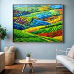 Colorful Hills - Modern Abstract Paint by Numbers
