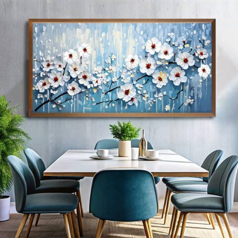 Delicate Dance of Spring Paint by Numbers – Extra Large Cherry Blossom Canvas