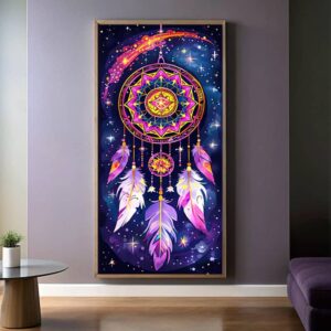 Dream Catcher at Night Paint by Number – Extra Large Canvas Mystical Art