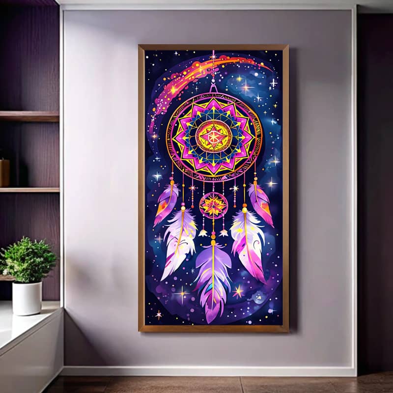 Dream Catcher at Night Paint by Numbers Kit – Extra Large Canvas Mystical Art