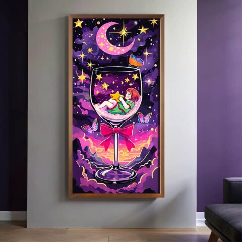 Fantasy Sleep Paint by Numbers – Large Canvas Surreal Dream Art