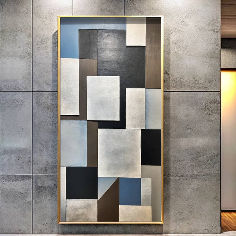 Geometric Color Block Art – Large Paint by Number Kit for Modern Home Decor