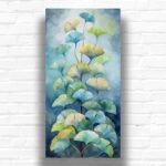 Ginkgo Leaves Painting Paint by Numbers Kit – Large Vertical Canvas Art