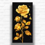 Golden Rose Flower - Large Canvas Paint by Numbers