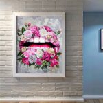 Graffiti Art Lips from Roses - Paint by Numbers Kit