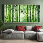 Large Bamboo Wall Art - Big Paint by Numbers for Adults