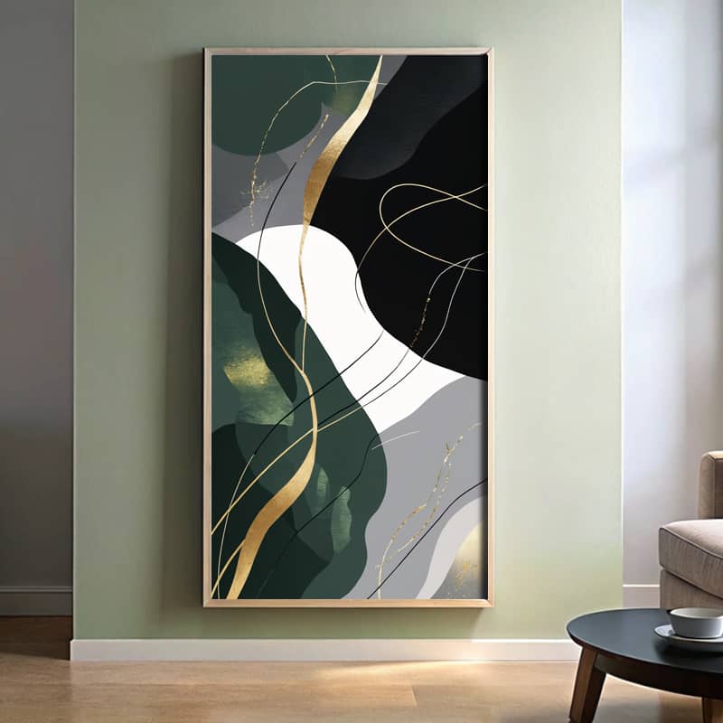 Large Modern Abstract Wall Art - Paint By Number Kit Big Size Canvas