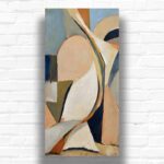 Mid Century Abstract Art Paint by Number – Large Size Modern Decor