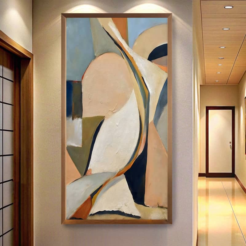 Mid Century Abstract Art Paint by Numbers Kit – Large Size Modern Decor