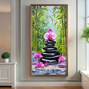Spa Zen Paint by Numbers – Extra Large Vertical Canvas Art