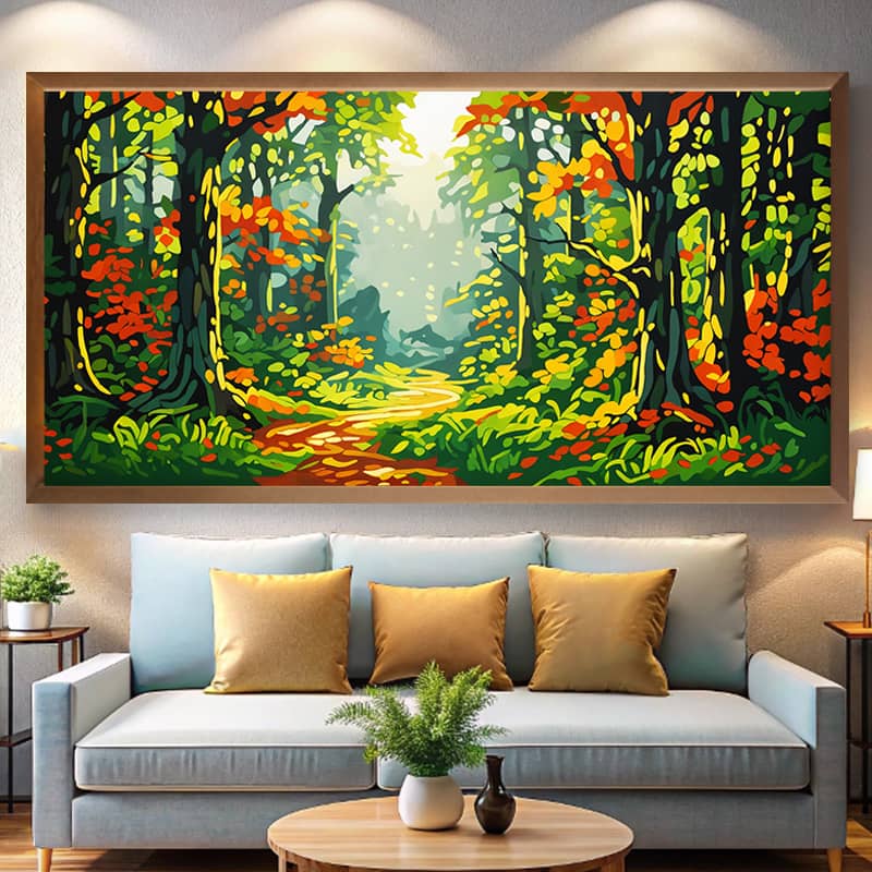 Summer Forest – Giant Paint by Numbers Kit for Nature Lovers