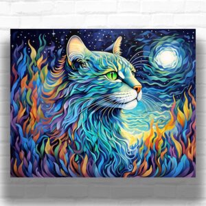 The Celestial Maine Coon - Cat Paint by Number Kits