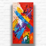 Vibrant Abstract Art Paint by Numbers Kit – Big Canvas Modern Wall Decor