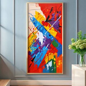 Vibrant Abstract Art Paint by Numbers – Big Canvas Modern Wall Decor