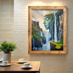 White Hair Waterfall - Paint by Numbers Kit
