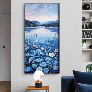 Wildflower Field Painting – Paint by Numbers Large Canvas