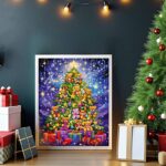 Christmas Tree Teddy Bears - Paint by Number Kit