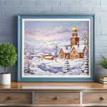Church in the Snow - Paint by Numbers Kit