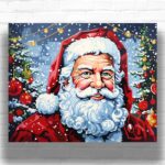 Festive Santa Claus Portrait - Paint by Numbers