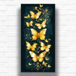 Golden Butterfly Elegance - Large Paint by Number Kit