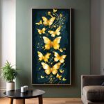 Golden Butterfly Elegance Paint by Numbers – Large Canvas for Home Decor