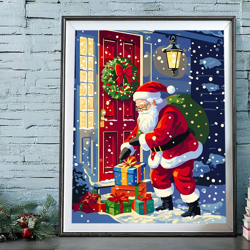 Santa Deliver Presents - Paint by Numbers Kit