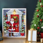 Santa Festive Welcome - Paint by Numbers Kit