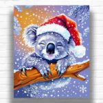 Santa Koala - Paint by Numbers Santa Koala - Paint by Numbers