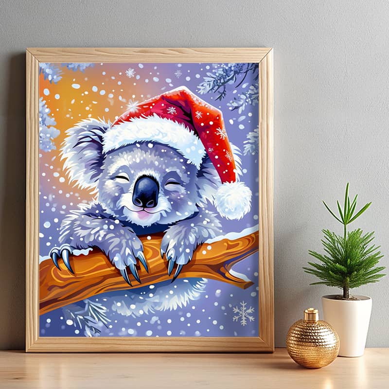 Santa Koala - Paint by Numbers Kit