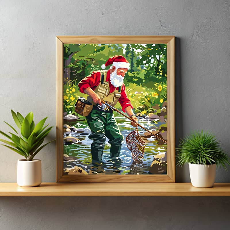 Santa Summer Hobby - Paint by Numbers Kit