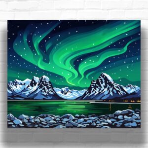 Aurora Borealis Dance - Paint by Numbers Kit