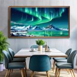 Aurora Over Mountains - Large Paint by Numbers Kit