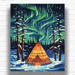 Aurora Wilderness Camp - Paint by Numbers Kit
