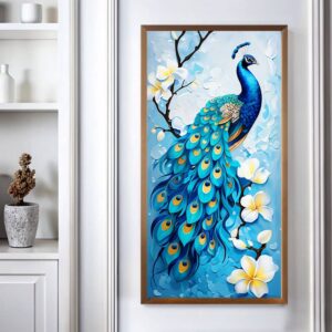 Blue Royal Peacock - Large Paint by numbers Kit