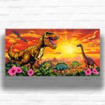 Jurassic Sunset - Paint by Number