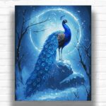 Moonlit Peacock - Paint by Numbers Kit