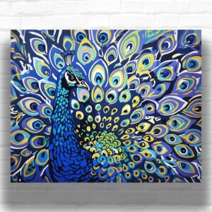 Peacock in Bloom - Paint by Numbers Kit