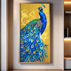 Peacock in Radiant Glory - Large Size Paint by Numbers