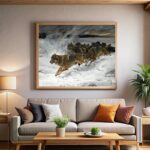 A Pack of Wolves - Famous Art Paint by Numbers Kit