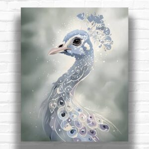 A Peacock Portrait - Paint by Numbers Kit
