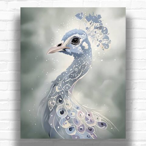 A Peacock Portrait - Paint by Numbers Kit