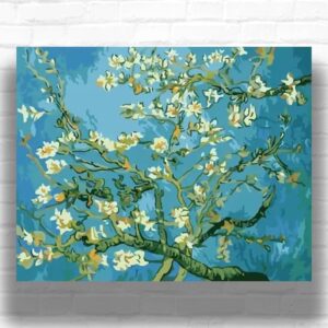 Almond Blossoms by Vincent van Gogh 1890 - Famous Paint by Numbers