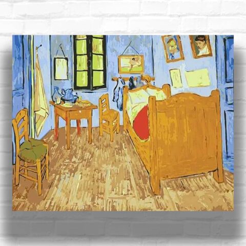Bedroom in Arles by Vincent van Gogh 1888 - Famous Paint by Numbers