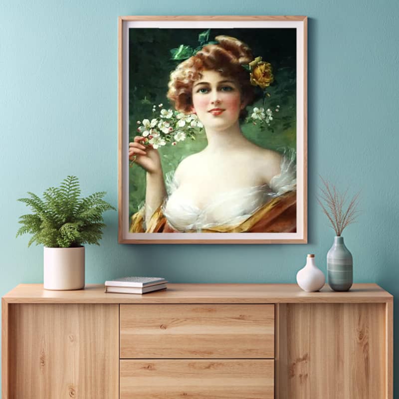 Blossoming Beauty by Emile Vernon – Famous Art Paint by Number
