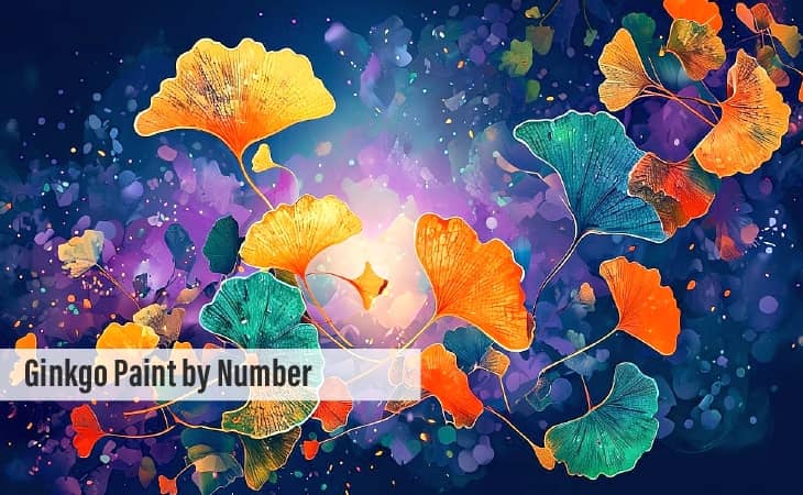 Ginkgo Paint by Number